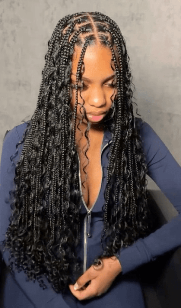 Boho Knotless Braids